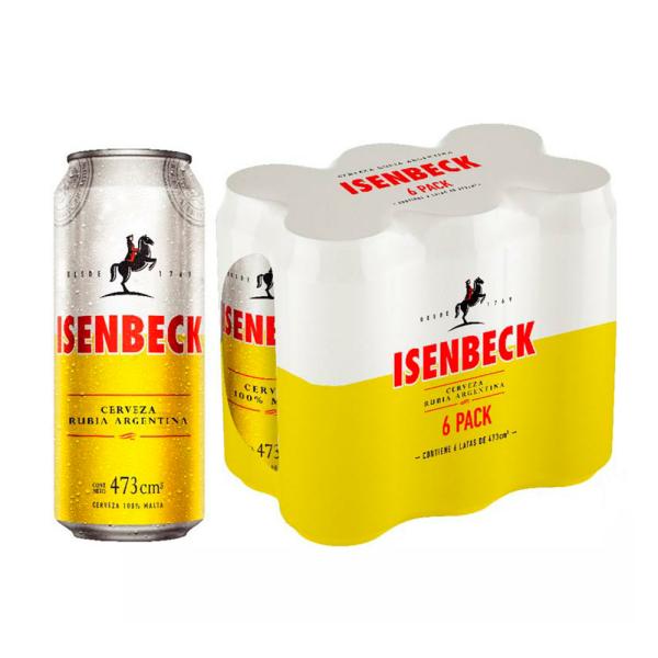 CERVEZA EN LATA ISENBECK POR 6 UNIDADES 473 CC